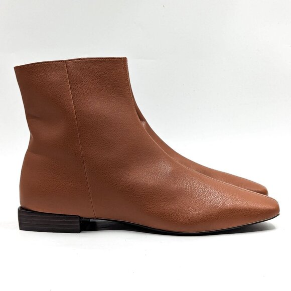 Linea Paolo Women Rad Low Heel Square Toe Brown Dressy Office Boots sz 12 - Picture 9 of 10